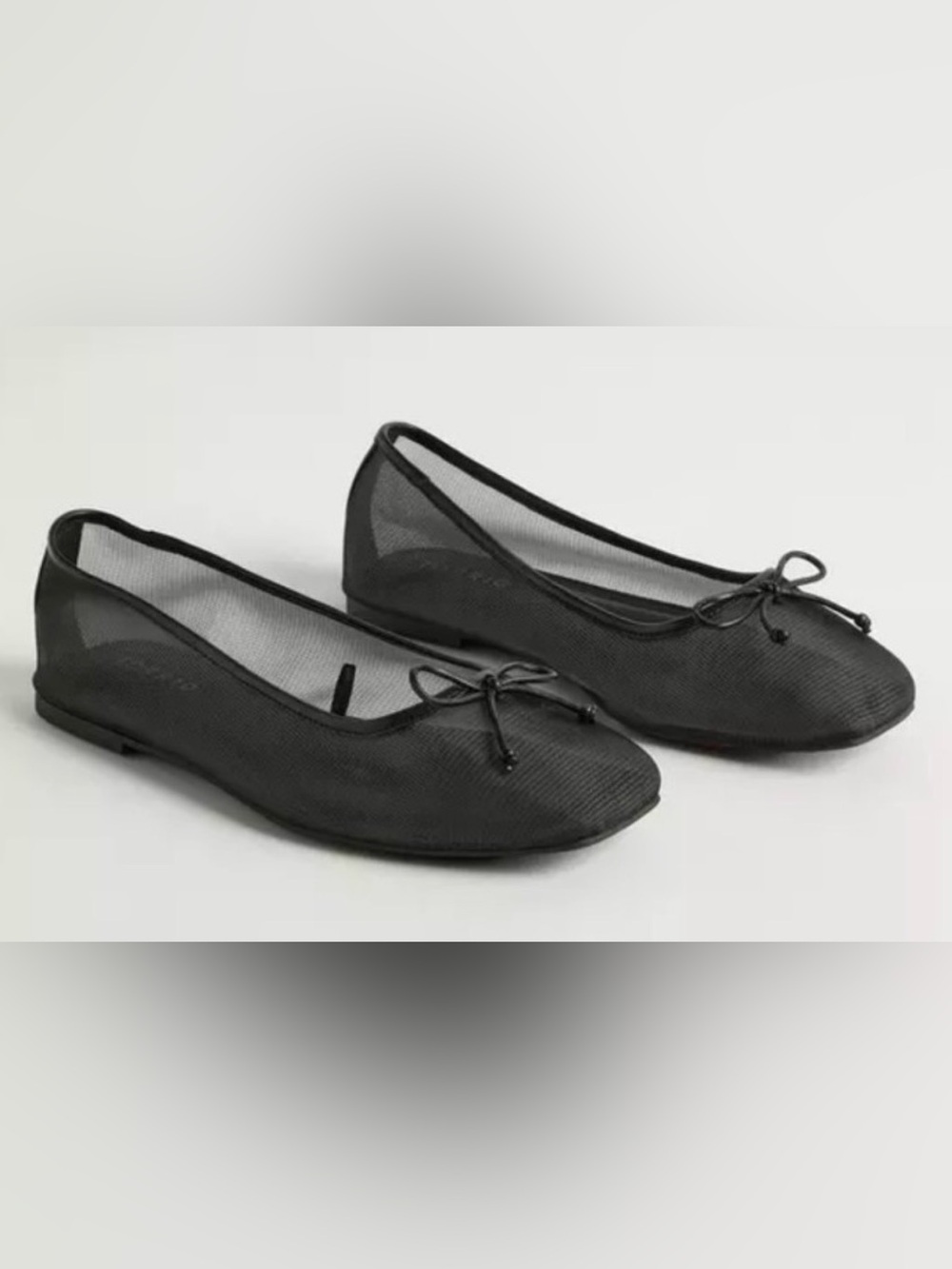 torrid Black Mesh Ballet Flats with Bow size 10 women’s